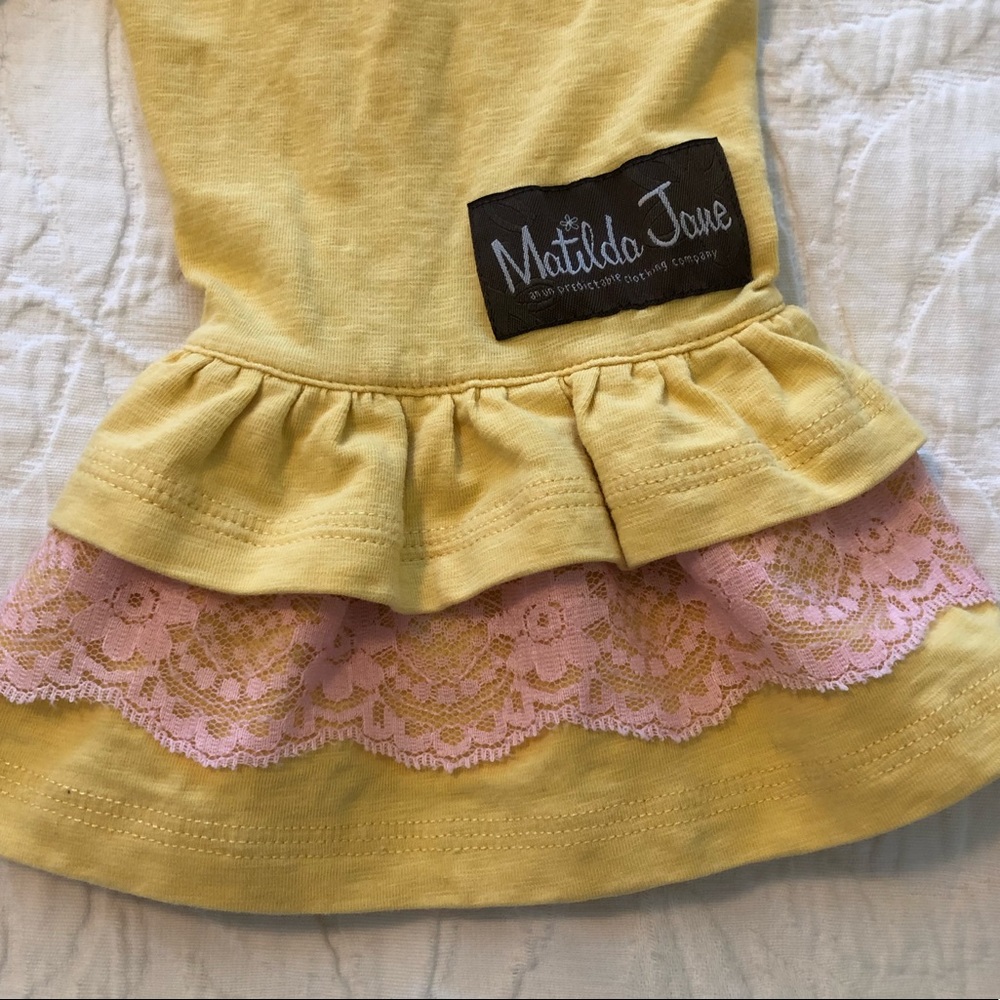 Matilda Jane Ruffles & Lace Leggings Girls Size 6 - Picture 2 of 3
